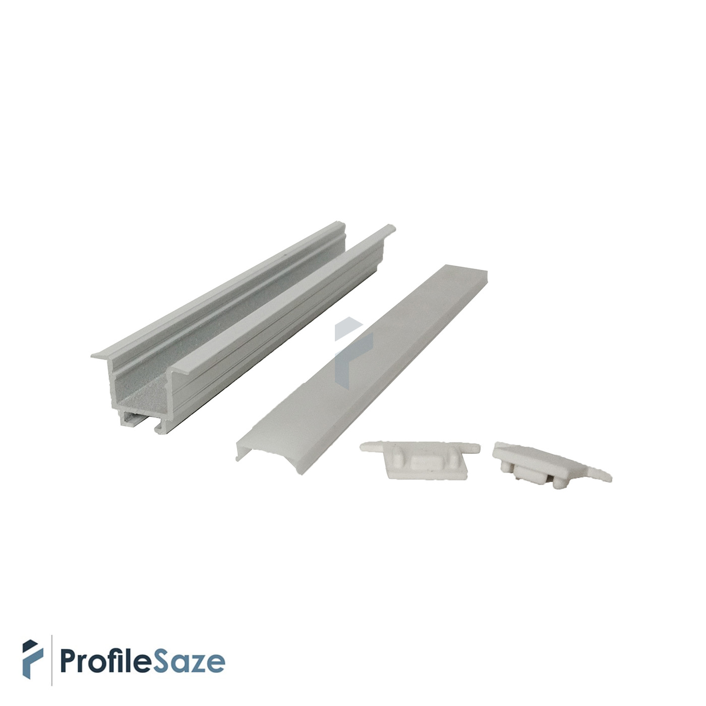 پروفیل نور خطی آلومینیومی 2 سانتی کنافی فنرخور کد LK2W سفید + دیفیوزر رایگان