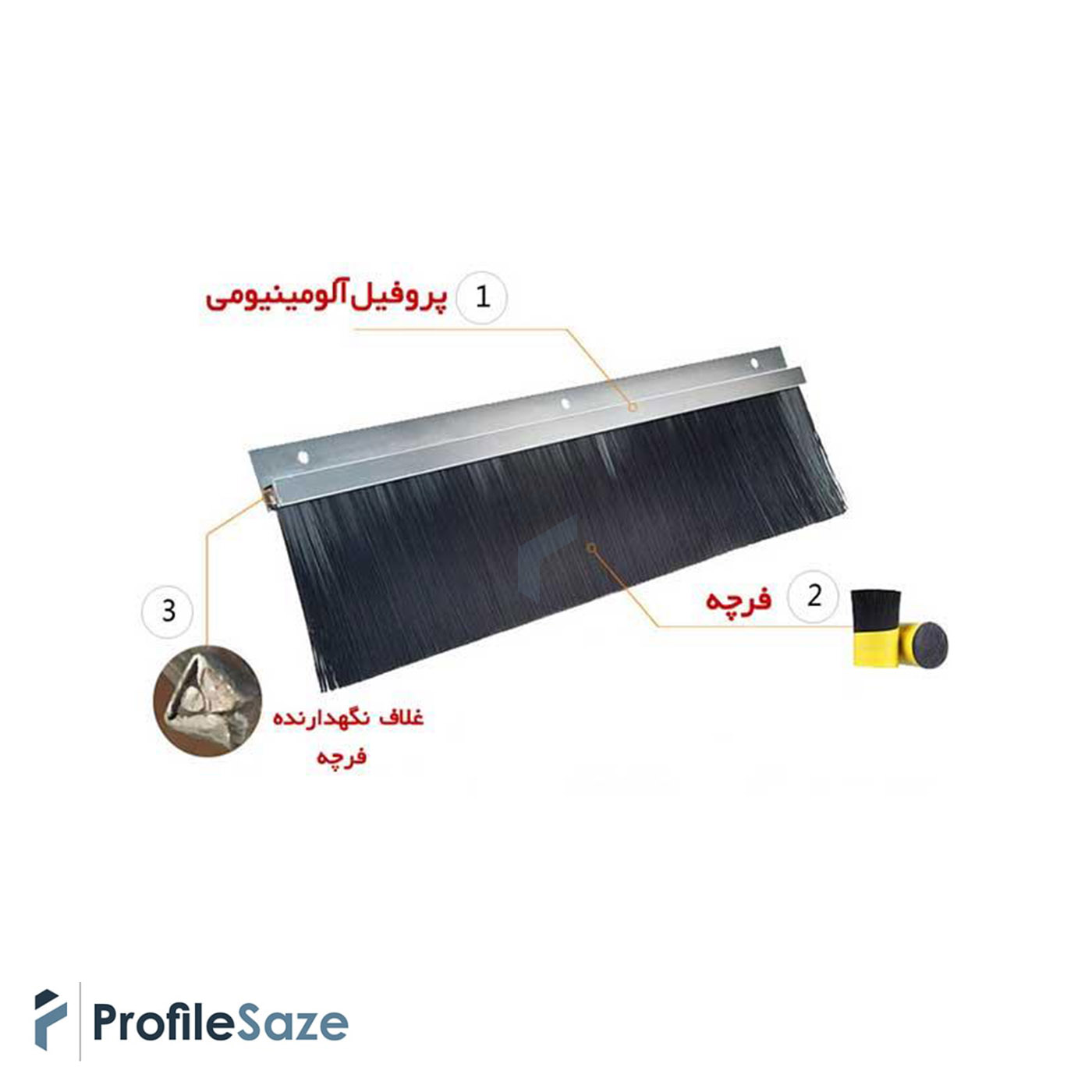 فرچه هوابندی ارتفاع 2 سانتی کد A30